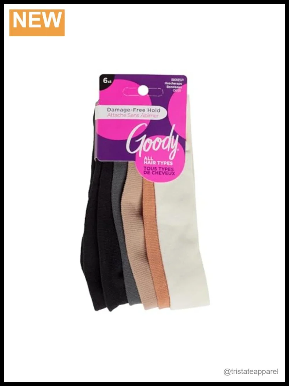 Stretchy Head Wraps for Women & Men, Soft Hold Hair Accessories, 6 Pack Neutral
